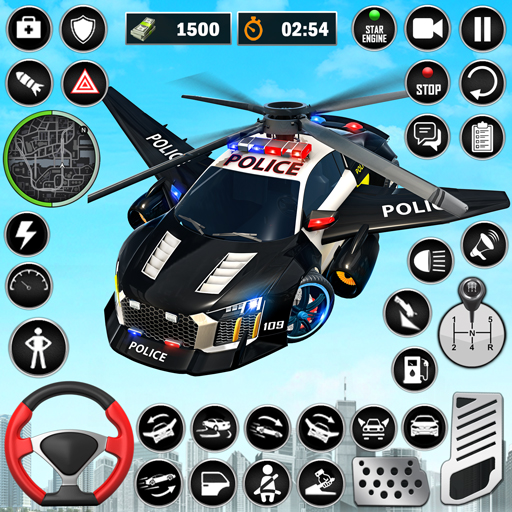 jogo de helicóptero da polícia