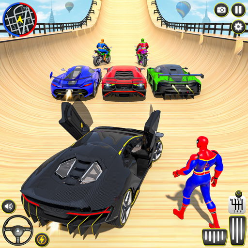 Gt Car Stunt Ramp Car Games 3D