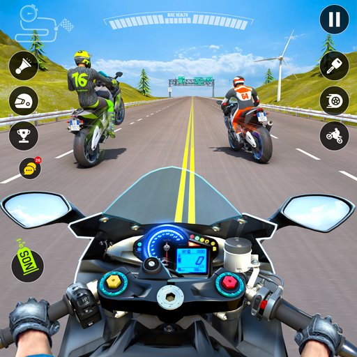 Moto การจราจร จักรยาน แข่ง เกม