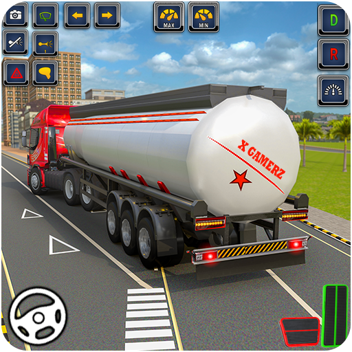 US Truck Driving Transport 3D