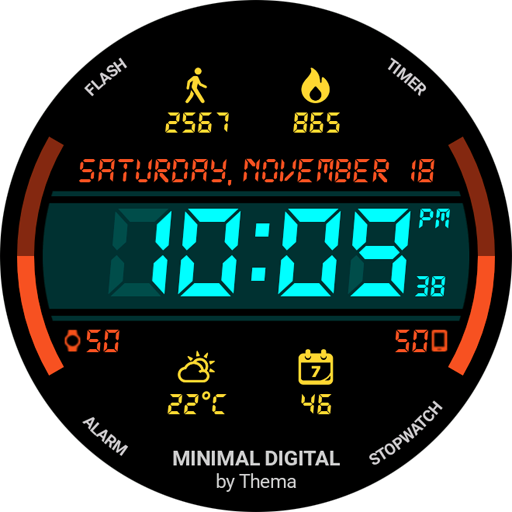 Minimal Digital Watch Face