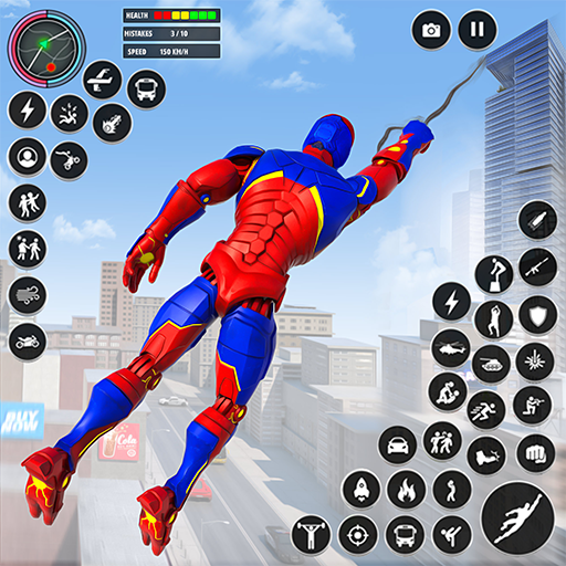 Spider Rope Flying Hero games