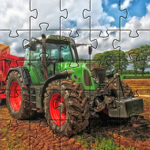 Mga cool tractors jigsaw puzzl