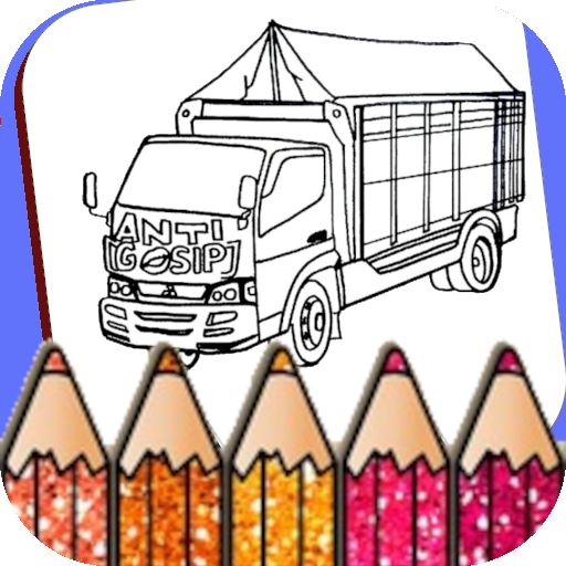 Coloring Truck Glitter