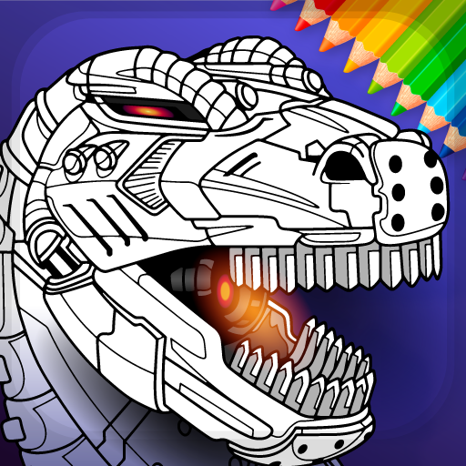 Dino Robots Coloring for Boys