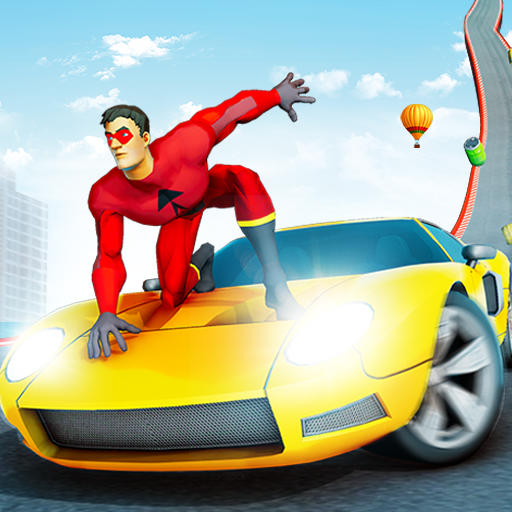 Superhero Race: 蜘蛛绳 游戏 汽車 飄移