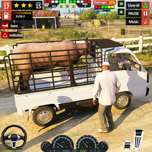 Animale Carico Camion Gioco 3D