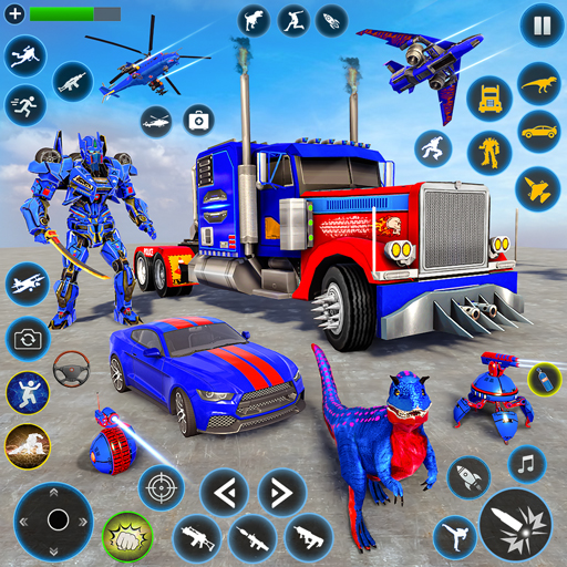 Police Truck Robot Car Game 3D