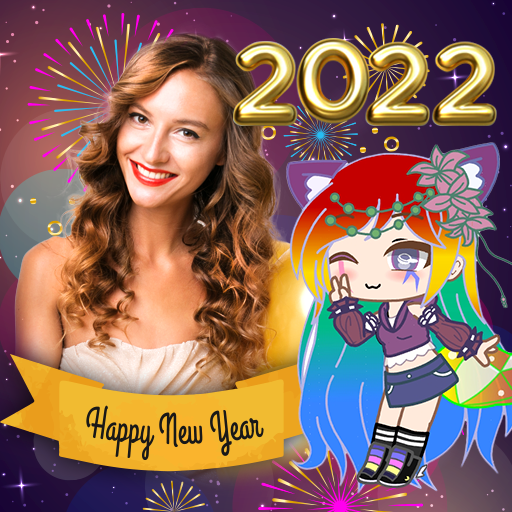 2022 New Year Gacha Photo Fram